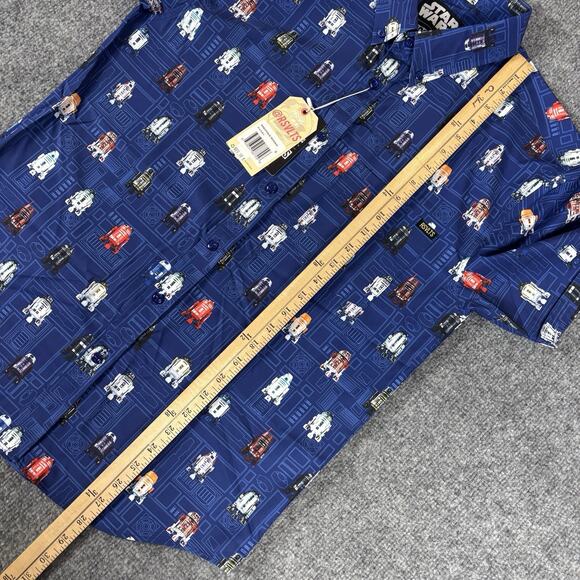 RSVLTS Star Wars May the 4th R2 Droids Blue Shirt Size Medium M NWT - Picture 7 of 8